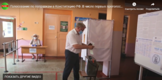 Голосование по поправкам в Конституцию РФ. В числе первых проголосовал ИО Главы Владимир Саар