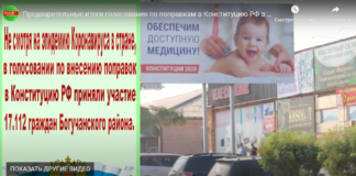 Предварительные итоги голосования по поправкам в Конституцию РФ в Богучанском районе.