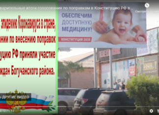 Предварительные итоги голосования по поправкам в Конституцию РФ в Богучанском районе.