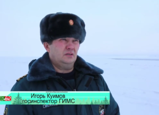 Осторожно полынья на Ангаре!