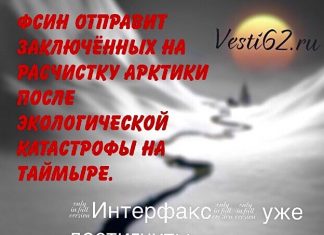 Заключенные Красноярского края отправятся устранять последствия экологической катастрофы на Таймыре.