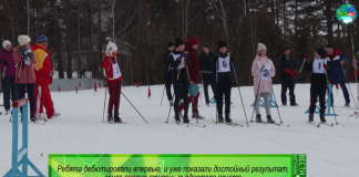 Закрытые зимнего сезона лыжной гонки.