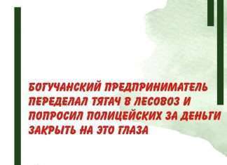 Богучанский предприниматель переделал тягач в лесовоз.
