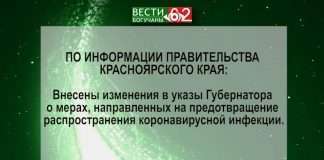 Новые изменения в антиковидном указе Губернатора края.