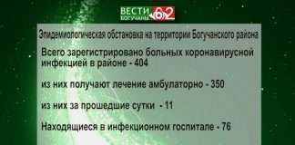 Эпидемиологическая обстановка в Богучанском районе 12.11