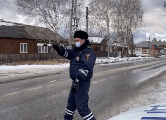 В Богучанском районе несли службу экипажи специализированной роты ДПС ГУ МВД России