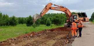 На участке Канск-Абан-Богучаны-Пея продолжаются дорожные работы.