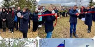А это поселок Шиверский, где состоялось торжественное открытие памятника ветеранам Великой Отечественной войны!