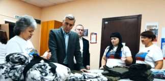 Визит в штаб волонтеров п. Октябрьский