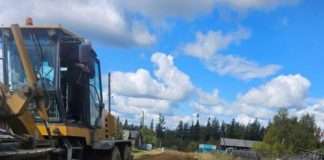 В п.Новохайский состоялись работы по грейдированию дорожного полотна.