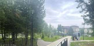 Благоустройство площади вблизи Дворца культуры в п.Таёжном.