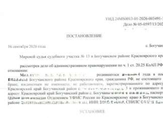 Нерадивый фермер из Богучан привлечён к исправительным работам